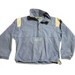 Vintage 90s Ocean-Pacific OP Anorak Medium Extra Baggy Cropped Pullover Surfer